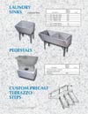 Laundry Sinks, Pedestals, Custom Precast Terrazzo Steps